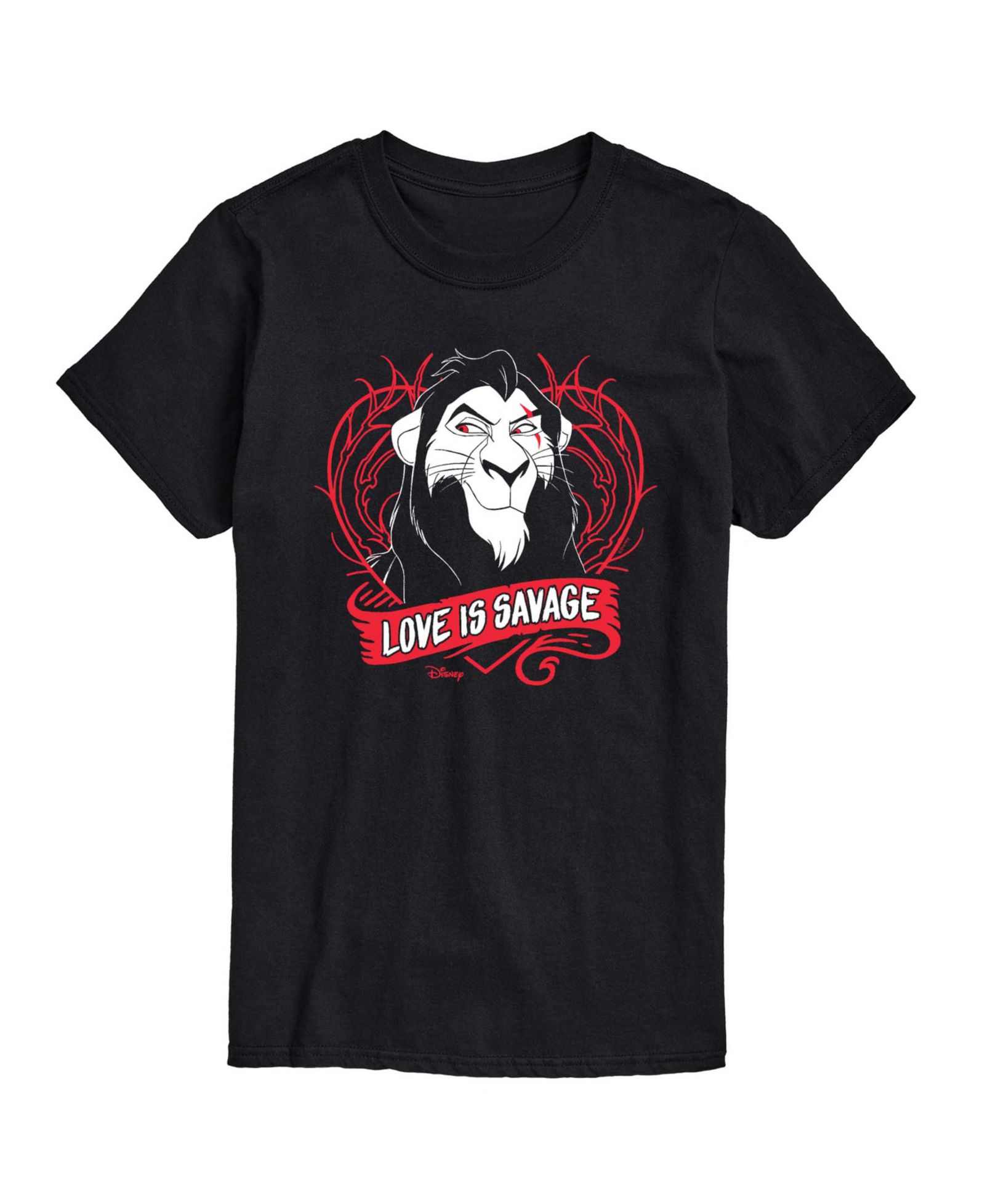 AIRWAVES Men's Disney Villains Love Is Savage Printed Short-Sleeve Graphic T-Shirt