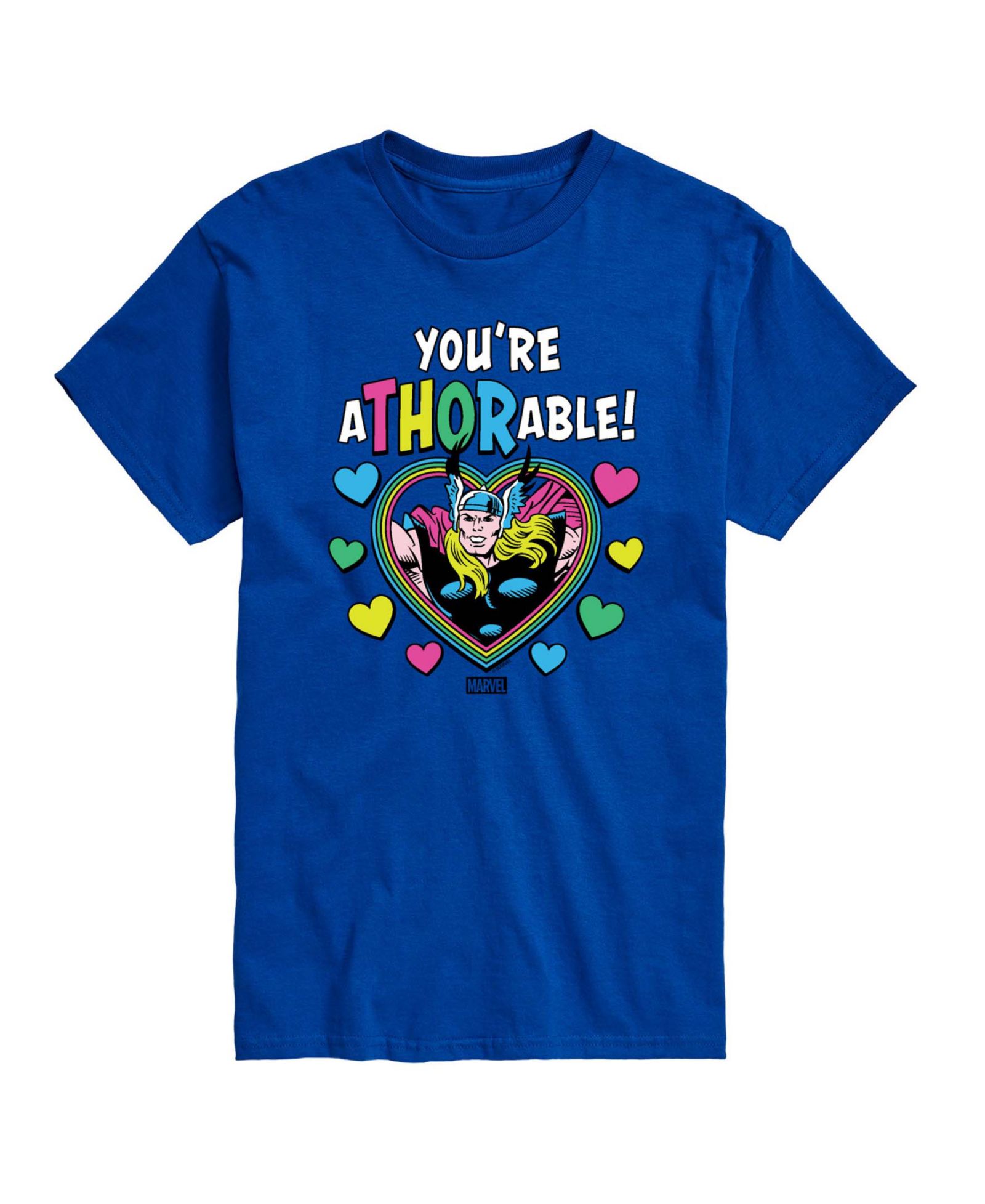 AIRWAVES Men's Thor You're Athorable Printed Short-Sleeve Graphic T-Shirt