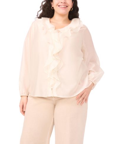 Женская блузка с рюшами Vince Camuto Plus Size