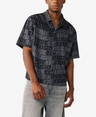 Мужская рубашка True Religion Short-Sleeve Mesh Logo