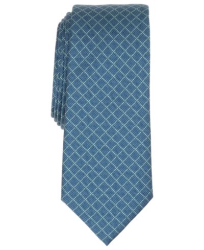 Alfani Men's Wellington Geometric Pattern Tie, Macy's Exclusive