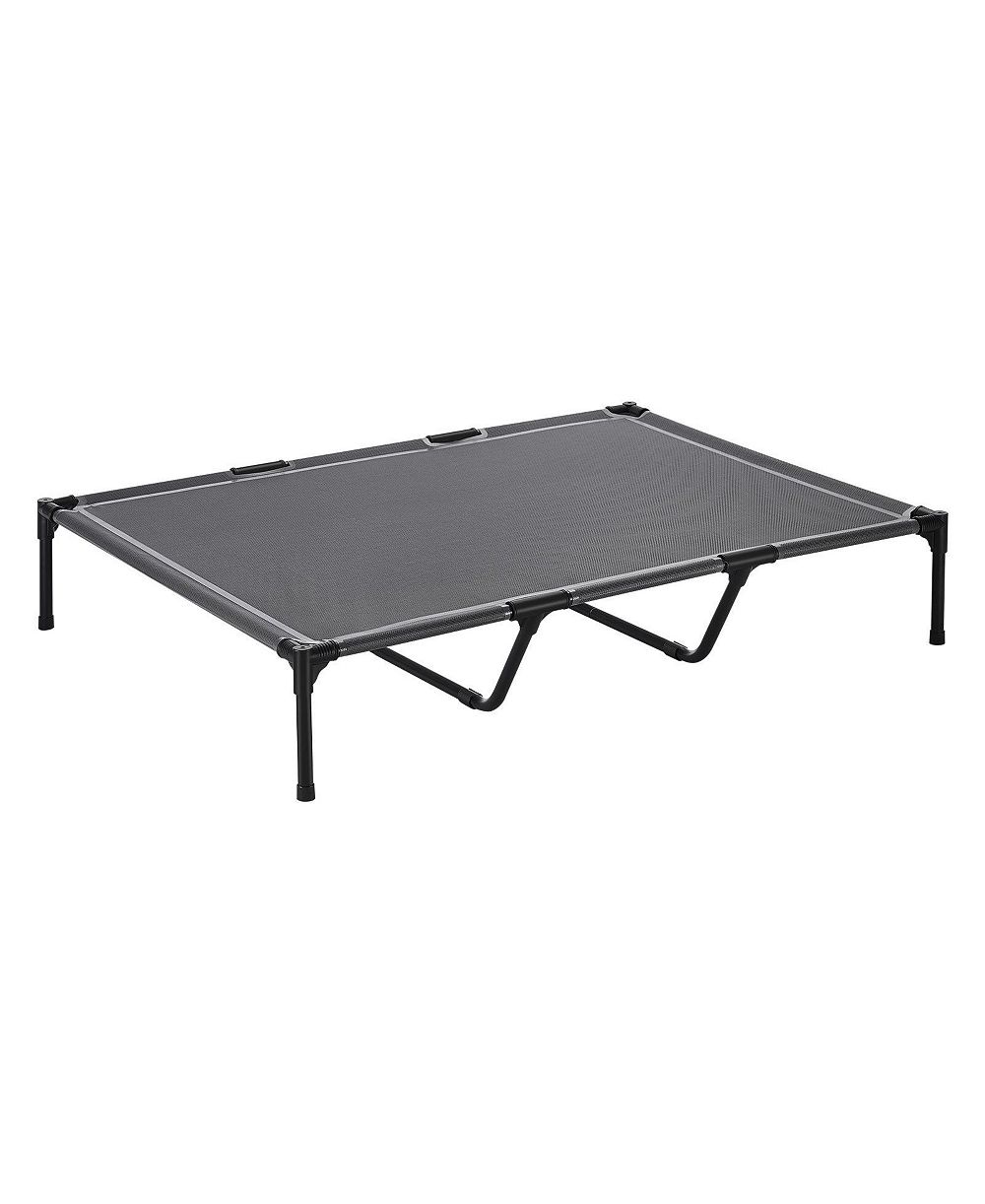 COZITO Steel Frame Portable Elevated Pet Cot, XL, Gray