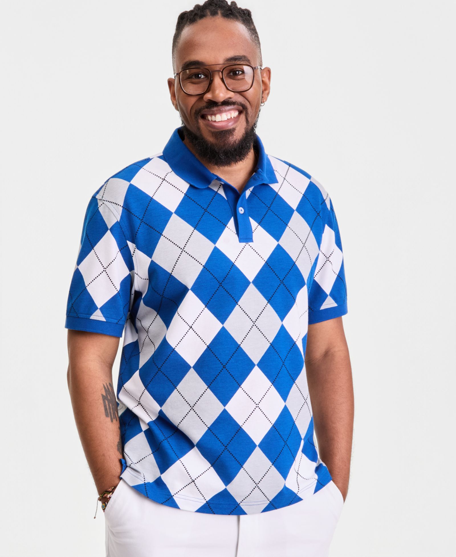 Club Room Men's Argyle Polo Shirt, Macy's Exclusive