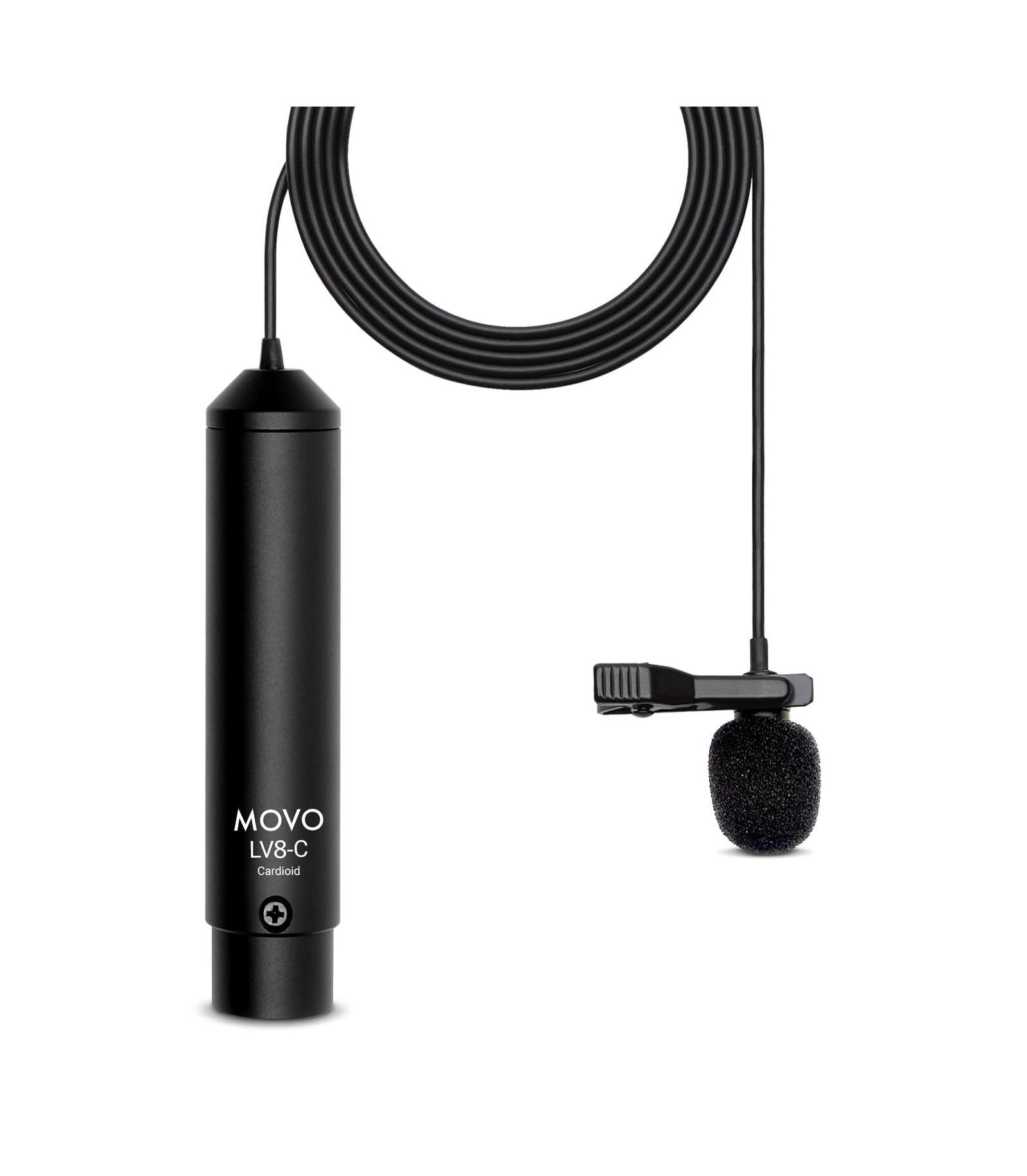Микрофон Movo LV8-C Broadcast-Quality XLR Lavalier Cardioid Condenser