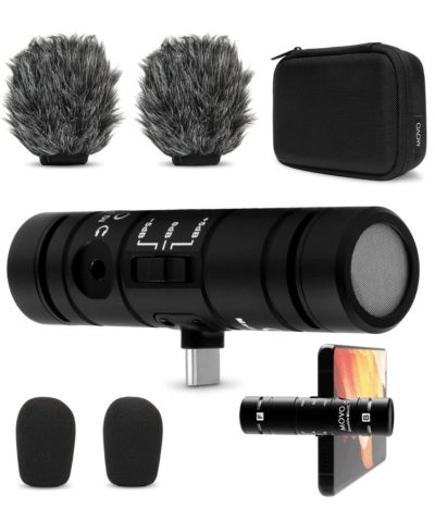 Movo DoubleMic-UC Dual-Capsule Cardioid Condenser Microphone Compatible with USB-C Devices