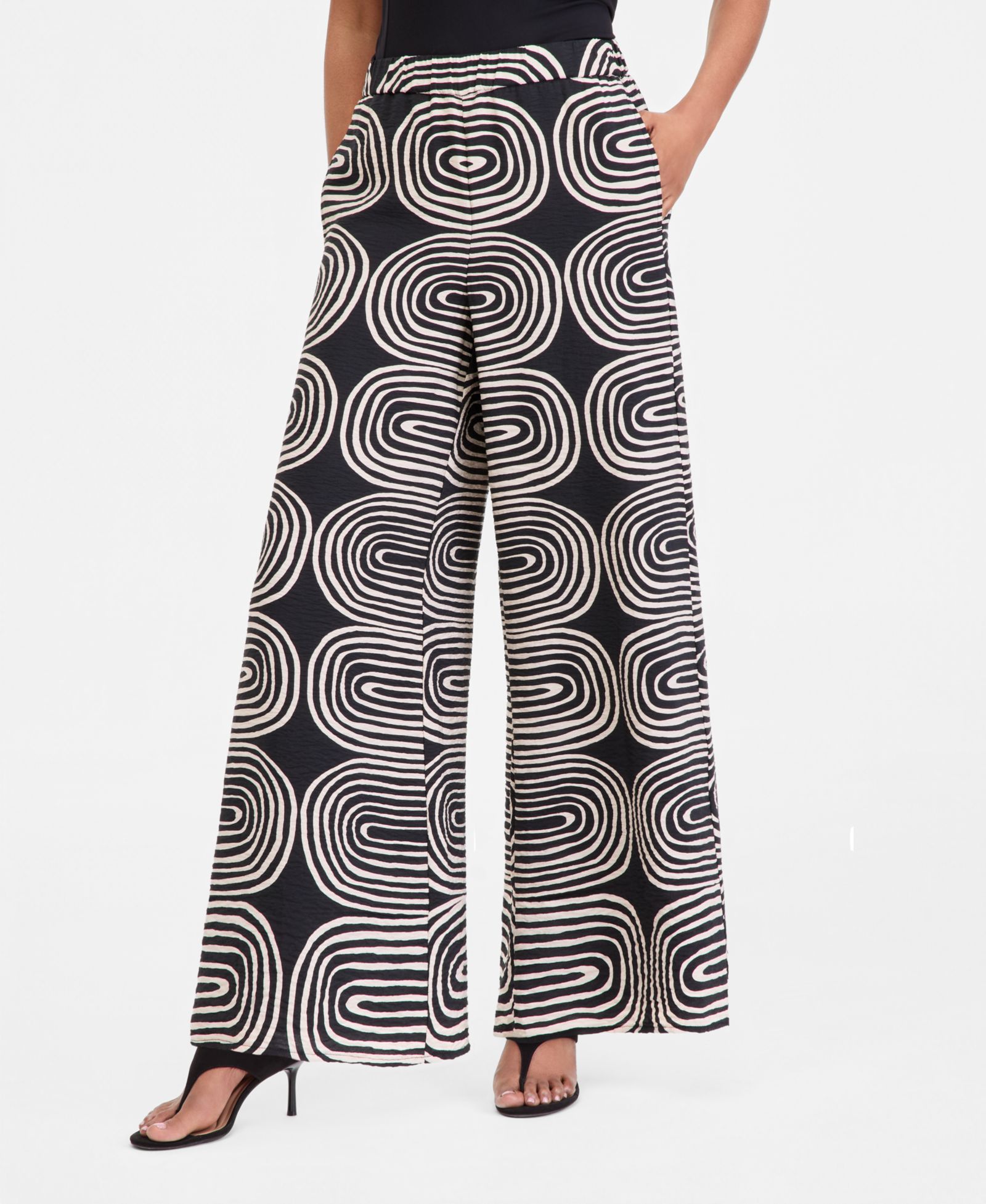 Женские широкие брюки I.N.C. International Concepts Printed Wide-Leg