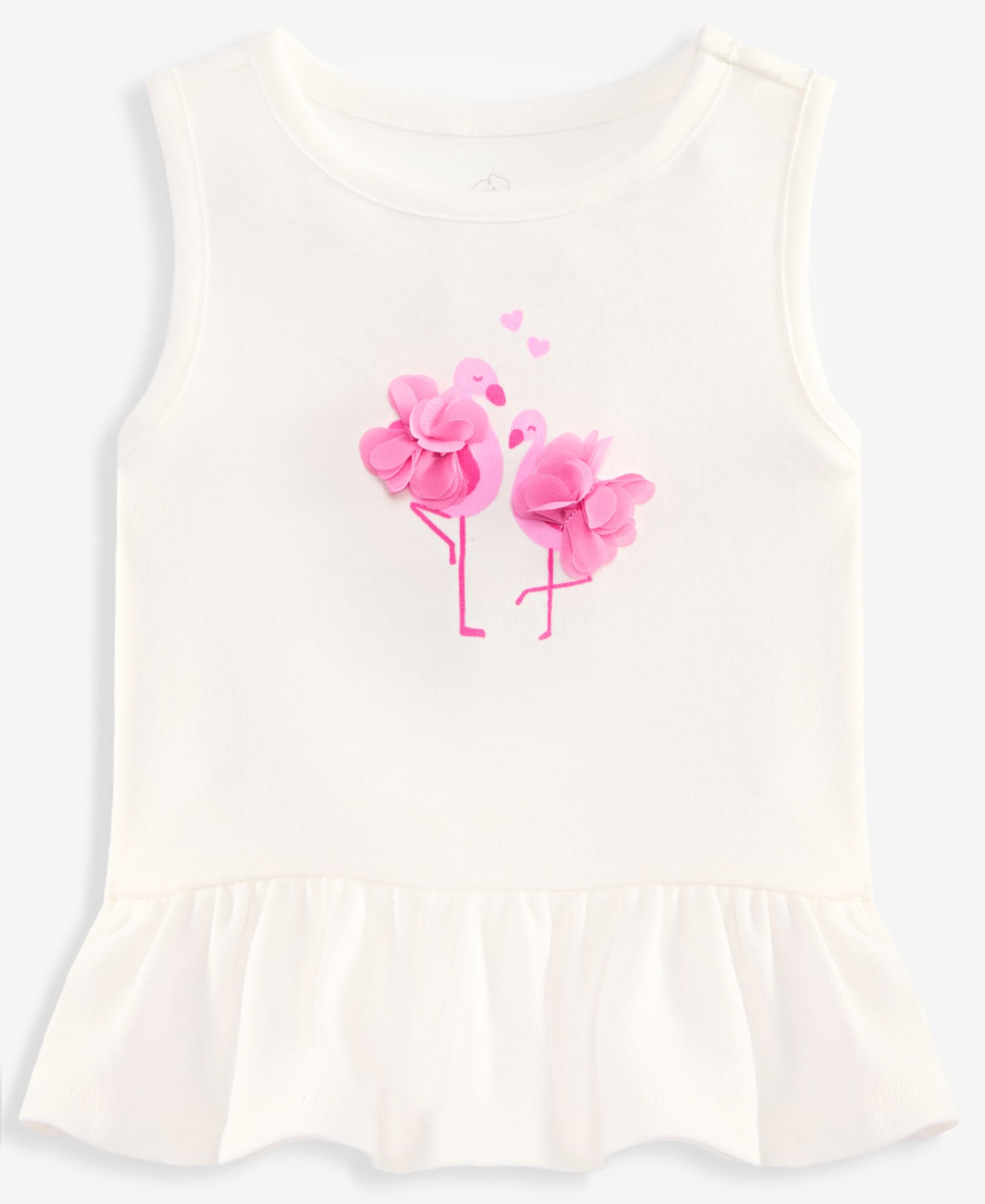 Детский топ First Impressions Flamingo Peplum 3M-24M