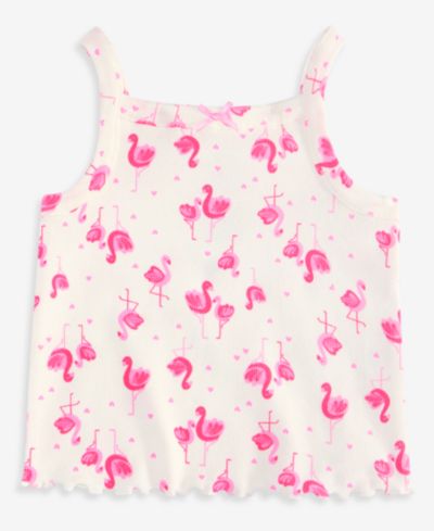 First Impressions Toddler Girls' 2T-4T Mix & Match Flamingo-Print Tank Top, Macy's Exclusive