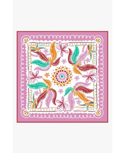 Jessie Zhao New York Dancing Palms Double Sided Silk Scarf