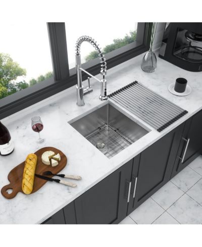 huluwat 13x15x9inch накладная кухонная раковина из нержавеющей стали с одной чашей 16 калибра глубокая