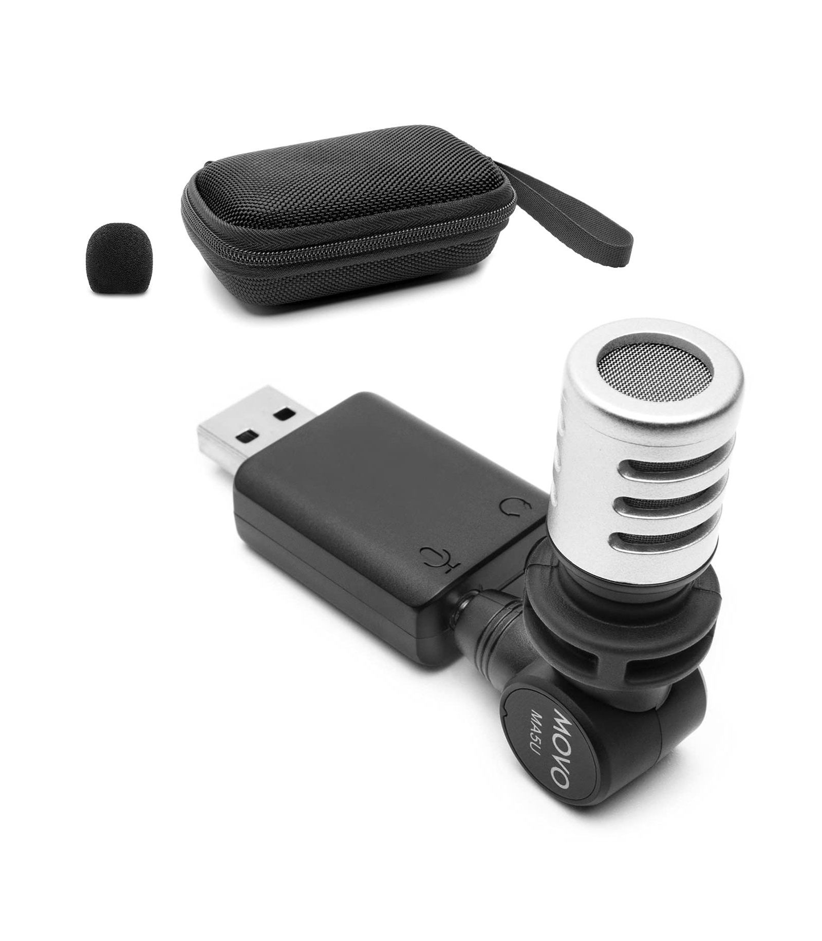 Movo MA5U Omnidirectional Pocket-Audio Microphone Compatible with Mac and Windows