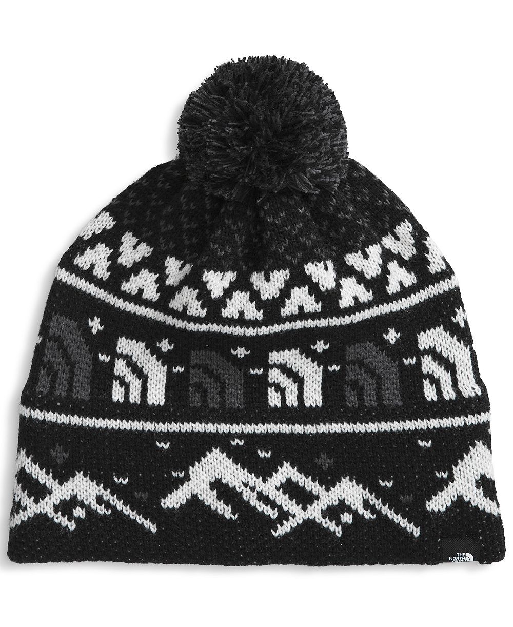 The North Face трикотетная шапка с помпоном