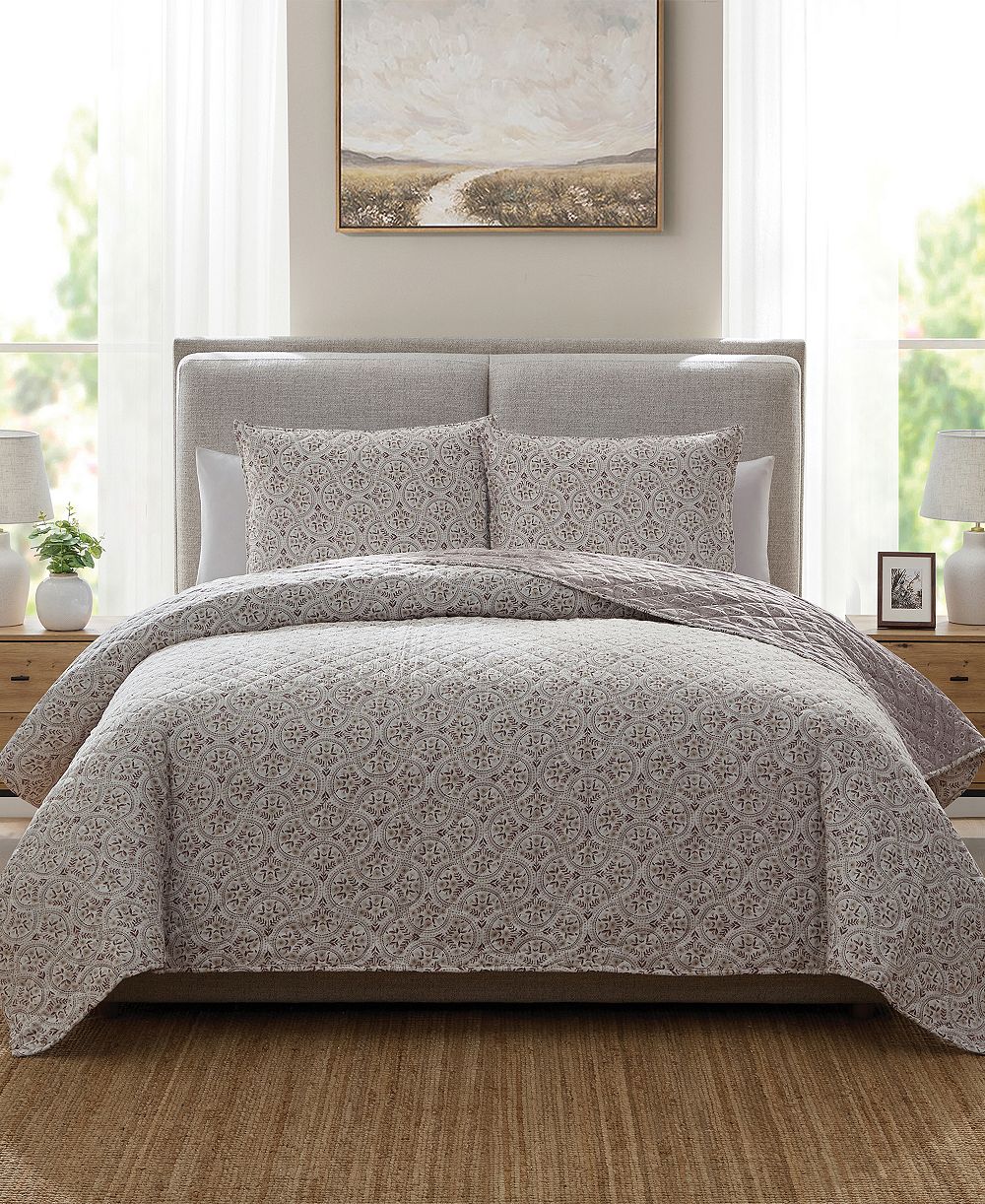 Becki Owens Набор из 3 одеял Trellis Floral, King