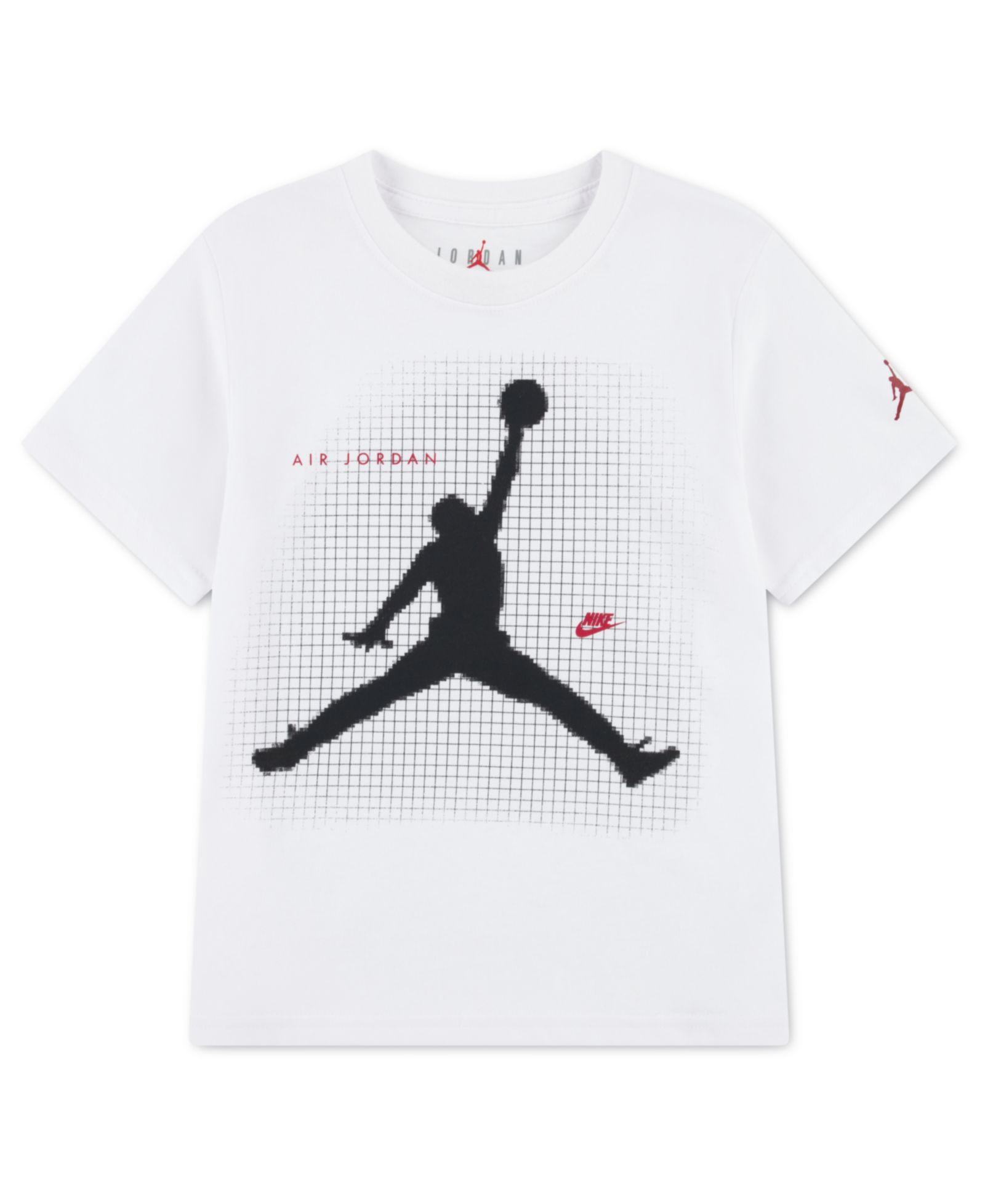 Мужская детская футболка Jordan Jumpman Grid Blur Crewneck, размер 2T-4T
