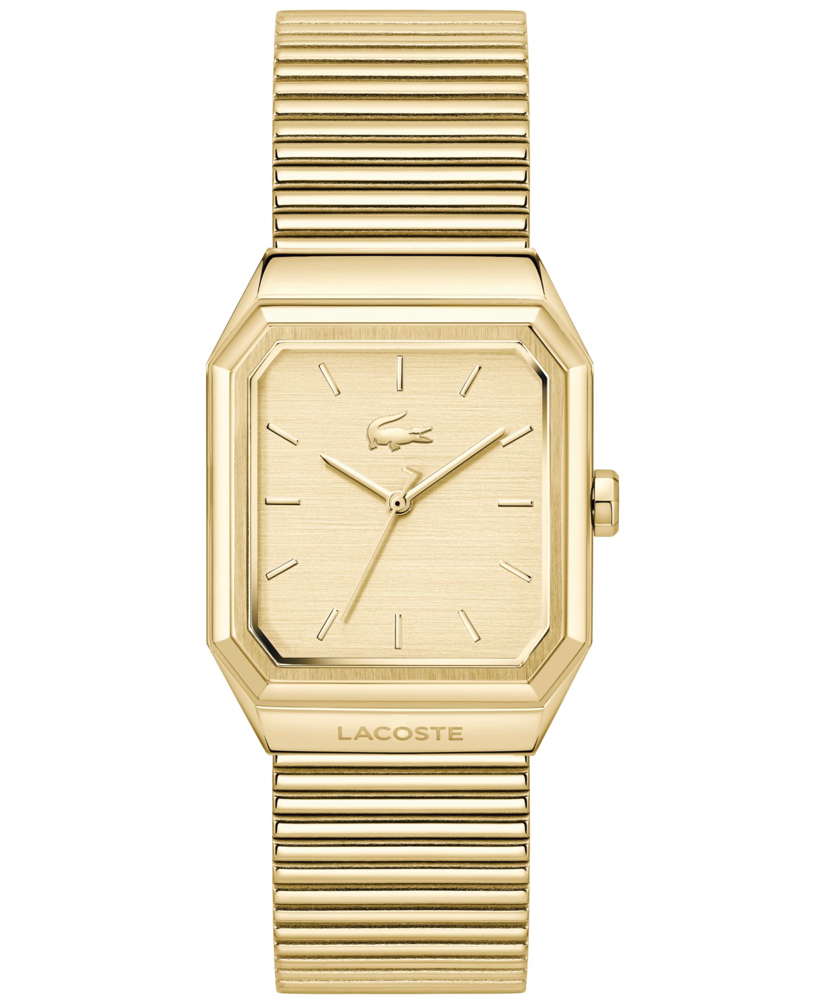 Lacoste Men's Rene Gold Tone Stainless Steel Mesh Bracelet Watch, 31x32mm