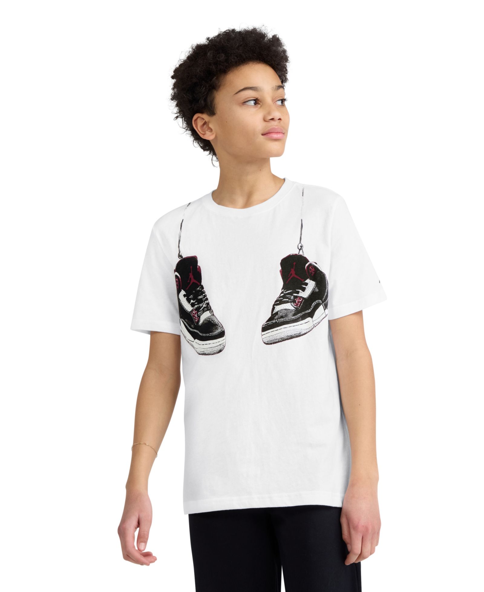 Jordan Boys' 8-20 Shoe Strings Crewneck T-Shirt