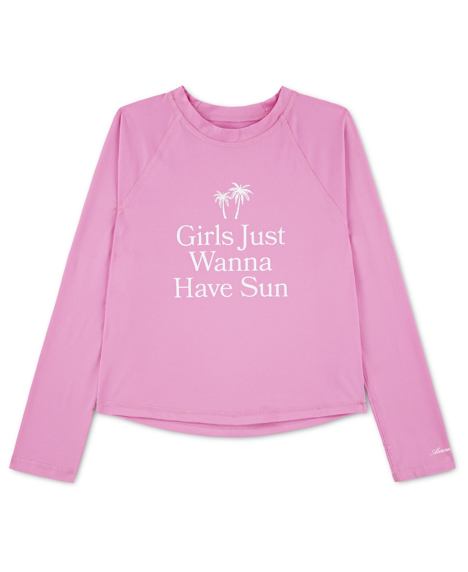 abercrombie kids Girls' Graphic Long-Sleeve Rash Guard
