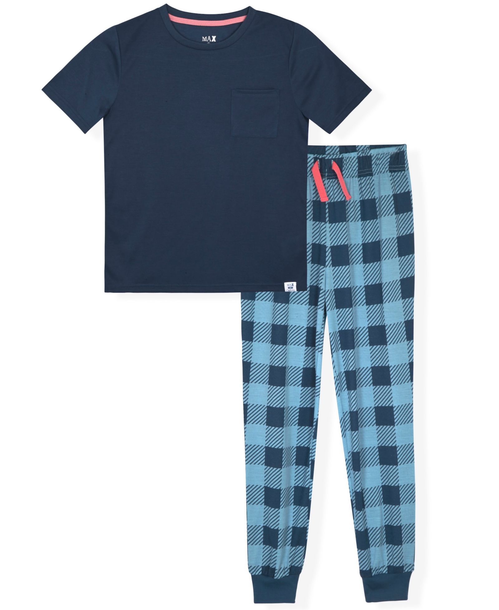 Max & Olivia Boys' 6-20 Short-Sleeve Top and Jogger Pants, 2-Piece Set