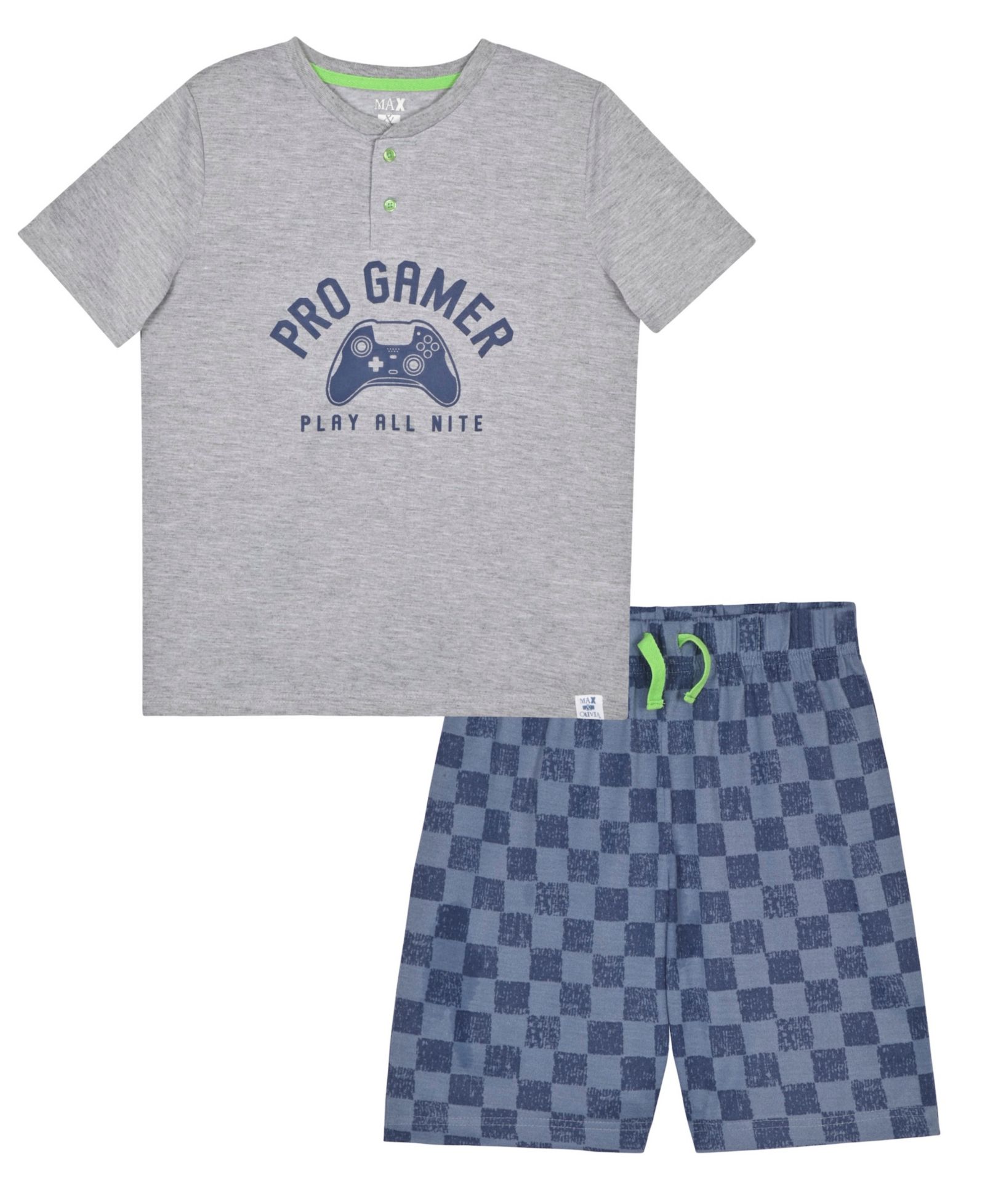 Max & Olivia Детский комплект пижамы Pro Gamer Top & Shorts, 2-Piece Set