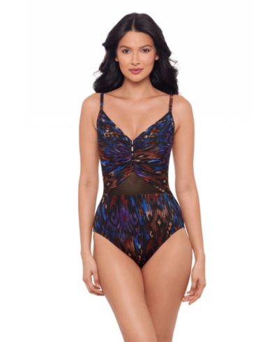 Miraclesuit Women's V-Neck One-Piece Swimsuit