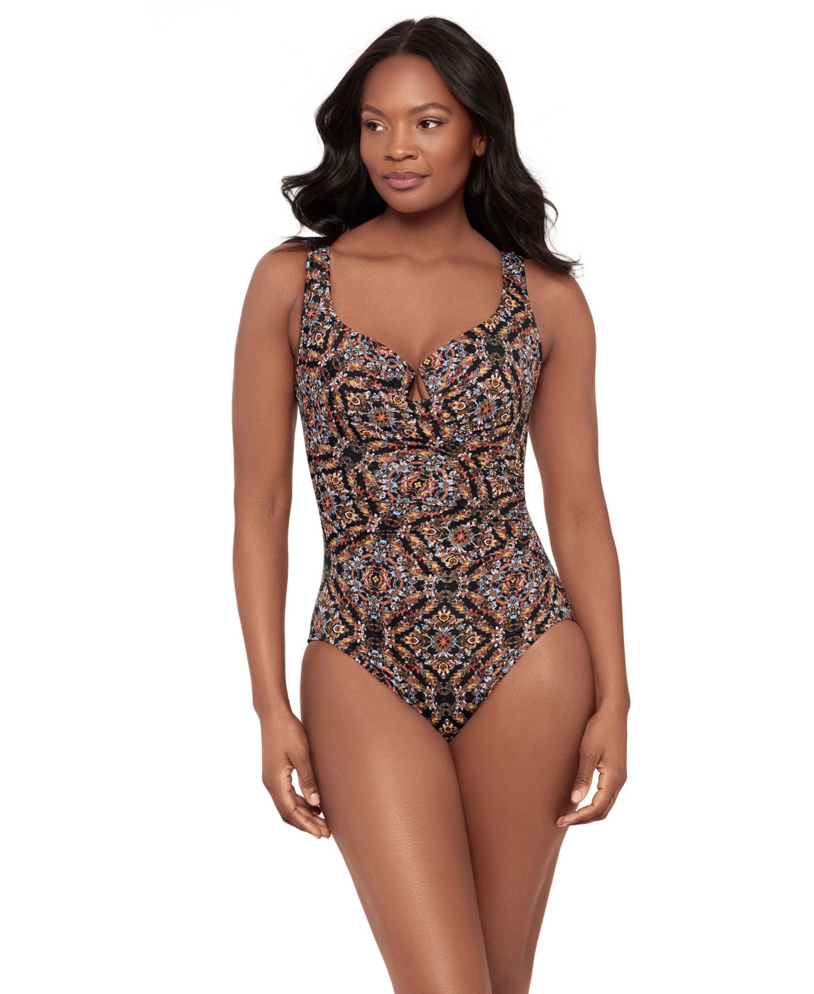 Miraclesuit Women's Surplice Neck One-Piece Swimsuit