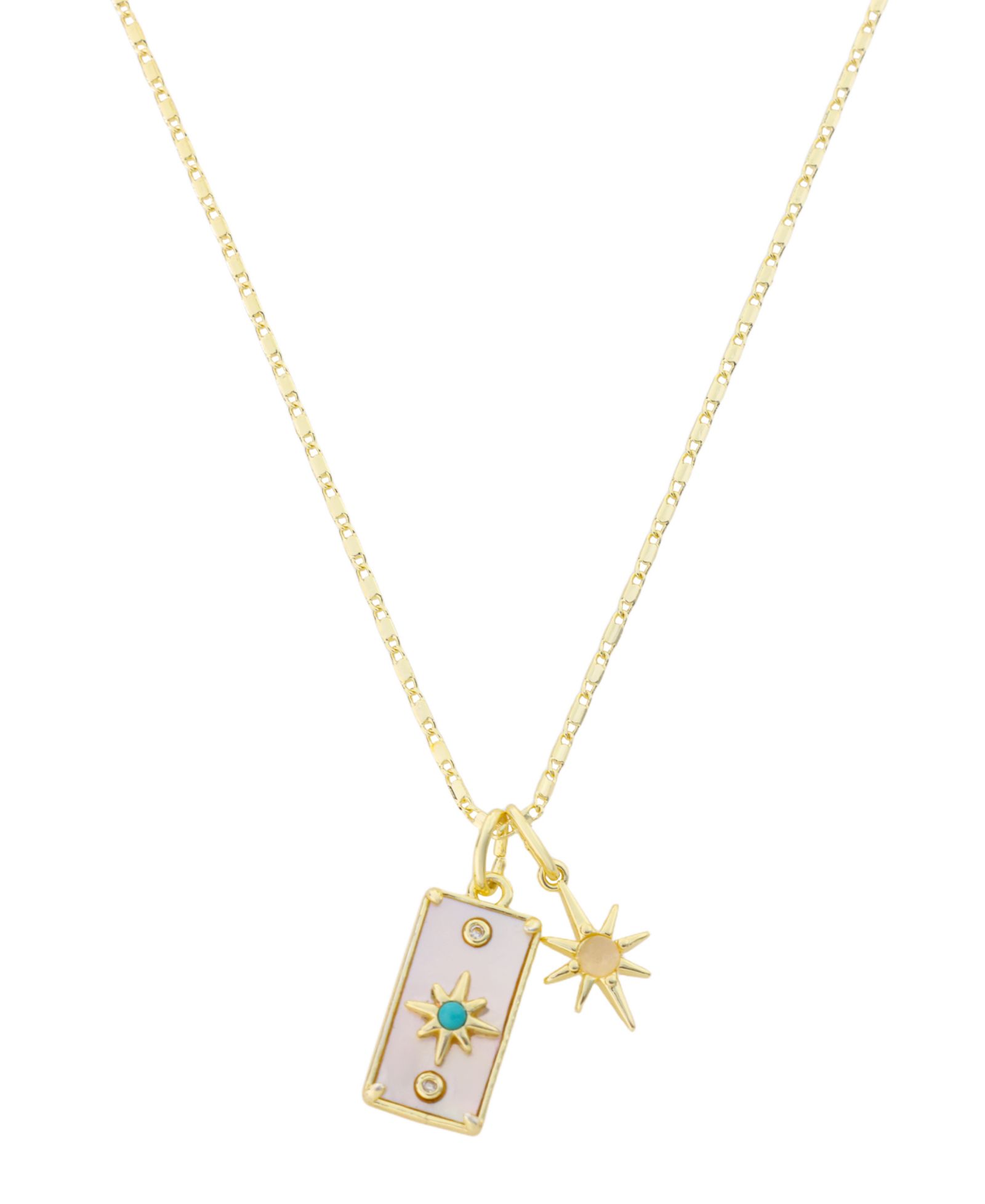 Подвеска-кулон Unwritten Celestial Cluster с Cubic Zirconia и перламутром