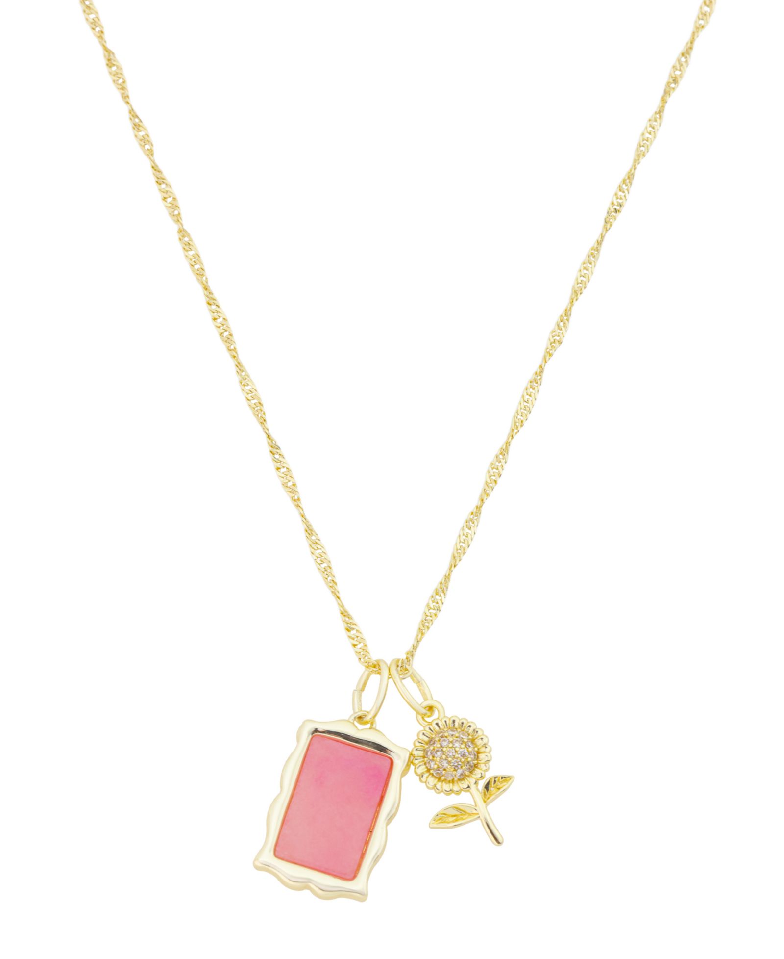 Подвеска Unwritten Cubic Zirconia и полудрагоценных камней