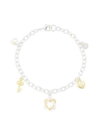 Браслет Unwritten Cubic Zirconia Open Heart Charm с подвеской-сердцем