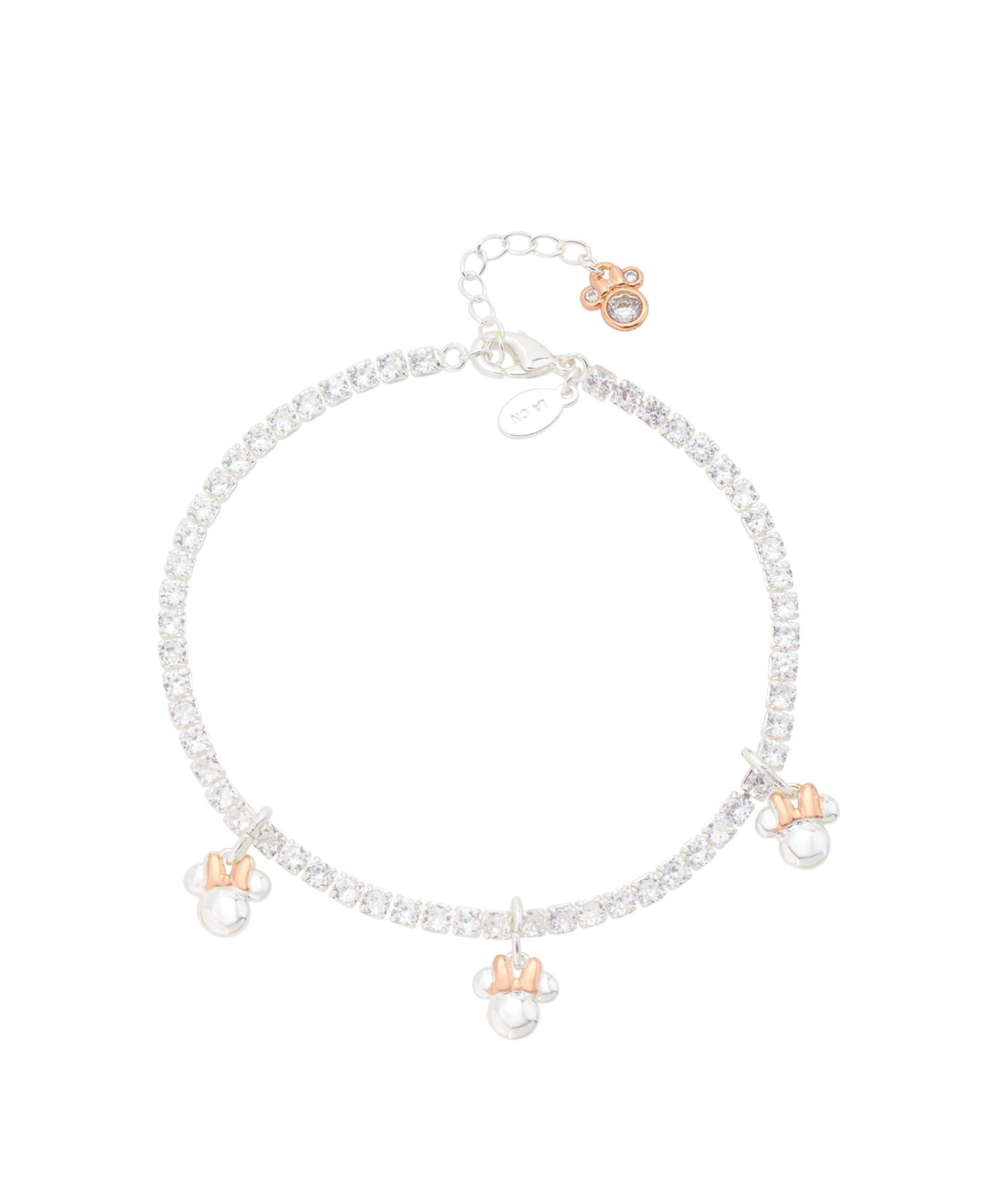Браслет Disney Minnie Mouse Cubic Zirconia Tennis and Minnie Charm