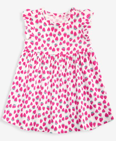 First Impressions Toddler Girls' 2T-4T Strawberry-Print Dress, Macy's Exclusive