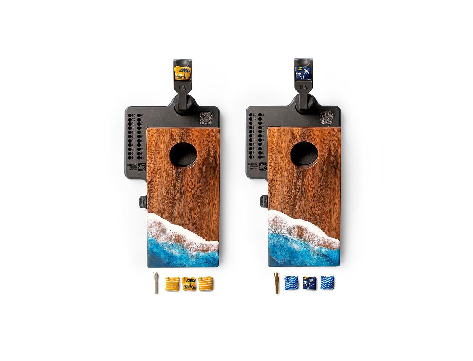 Настольная игра Elakai The Beach Epoxy Resin Double Chuck ART Mini Cornhole