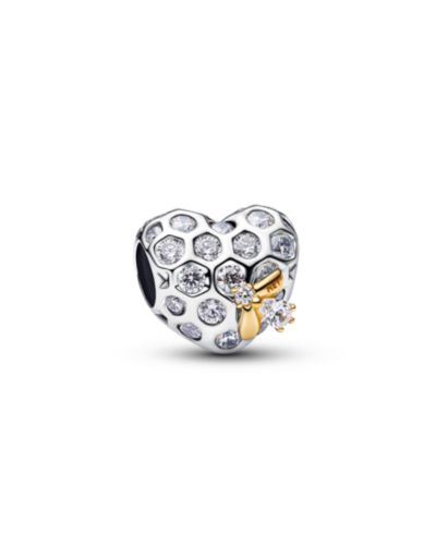 Pandora x Bridgerton Honeycomb Bee Heart Charm