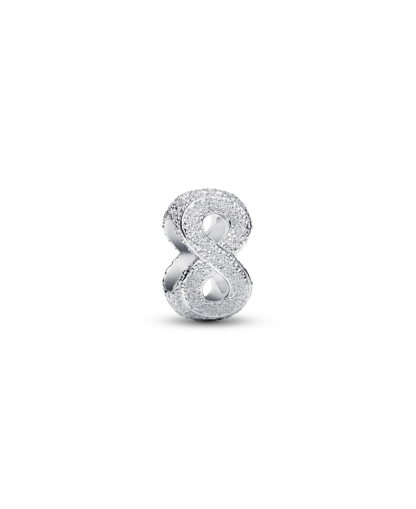 Мини-шарм Pandora Textured Infinity Symbol