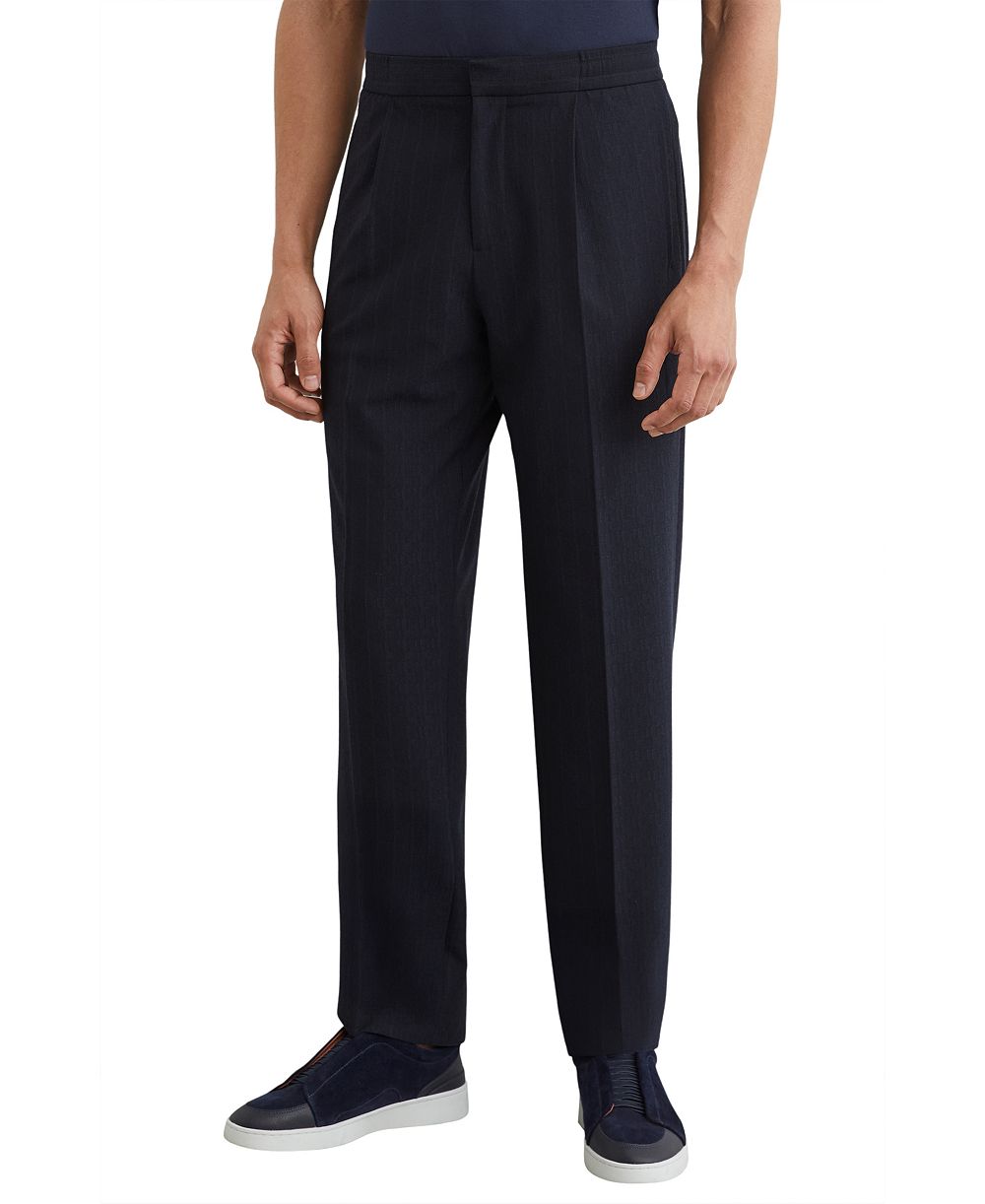 Мужские брюки REISS Sidney Trouser Stripe Tapered Pleated