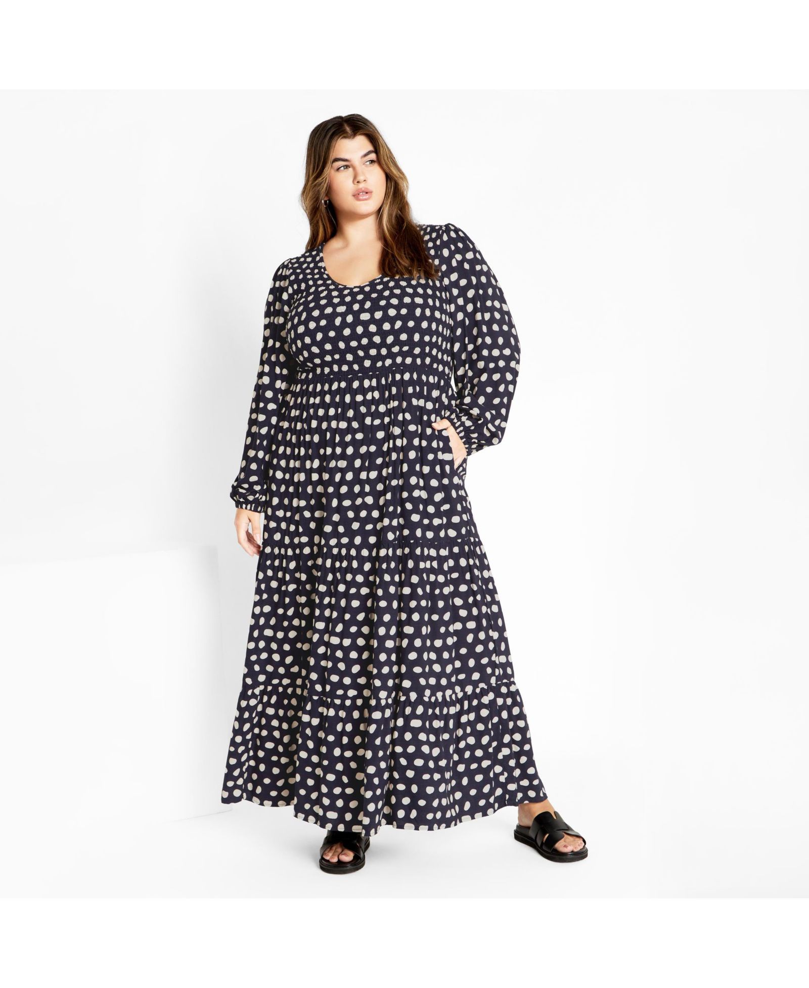 Макси-платье CITY CHIC Jayden Print Plus Size