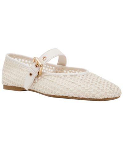 DV Dolce Vita Women's Mulaney Mesh Buckle Mary Jane Flats