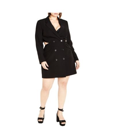 Женское платье макси Plus Size Tuxedo Twyla от CITY CHIC