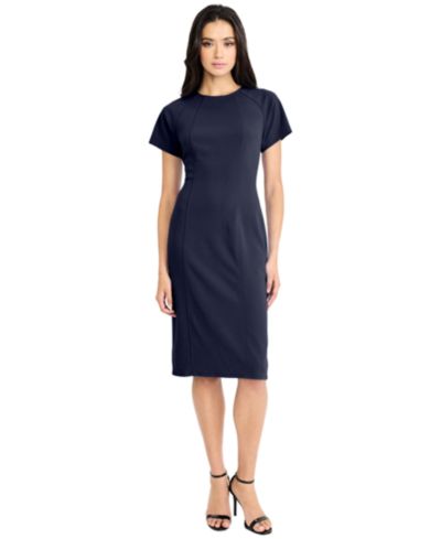 Maggy London Женское миди-платье Sheath с коротким рукавом