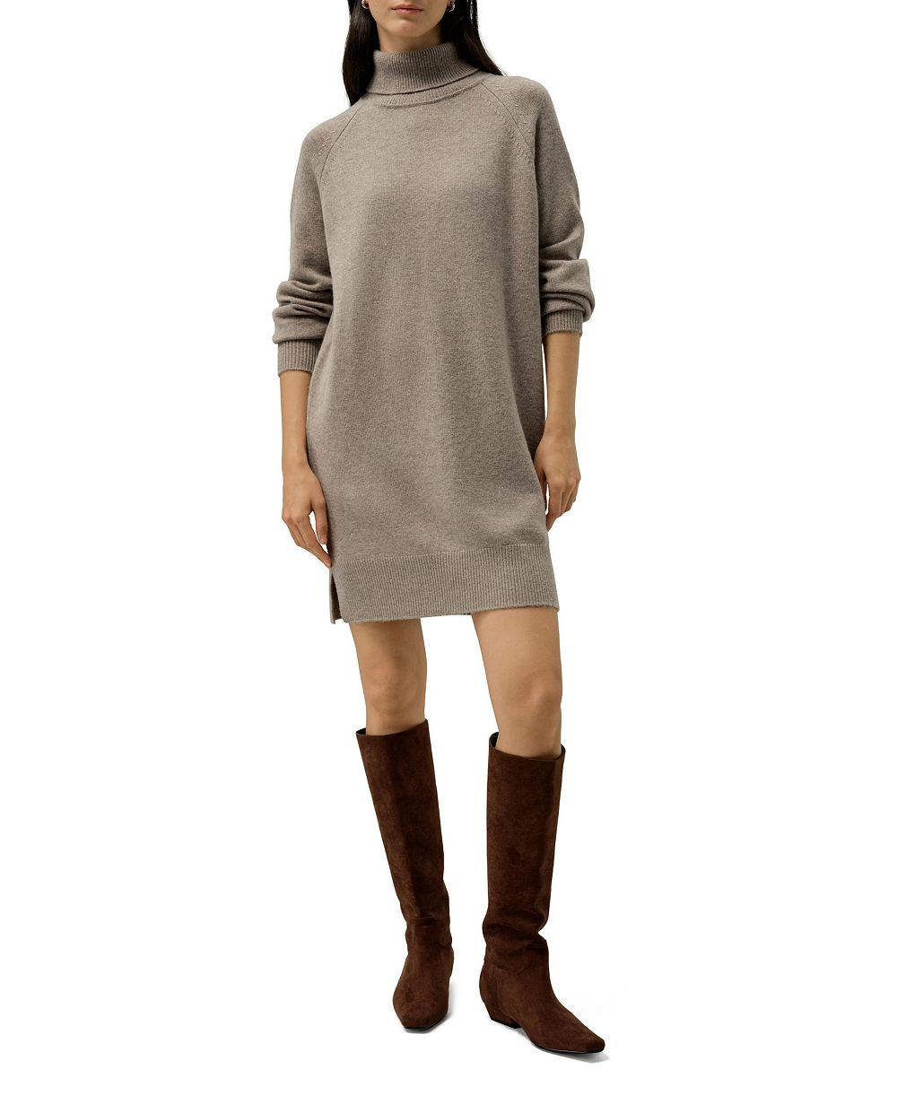 Женское платье-свитер LILYSILK Women's Wool-Cashmere Turtleneck