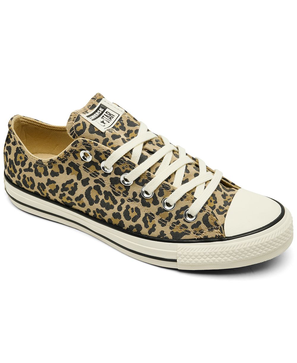 Converse Women's Chuck Taylor All Star Leopard Jacquard Low Top Lifestyle Sneakers from Finish Line