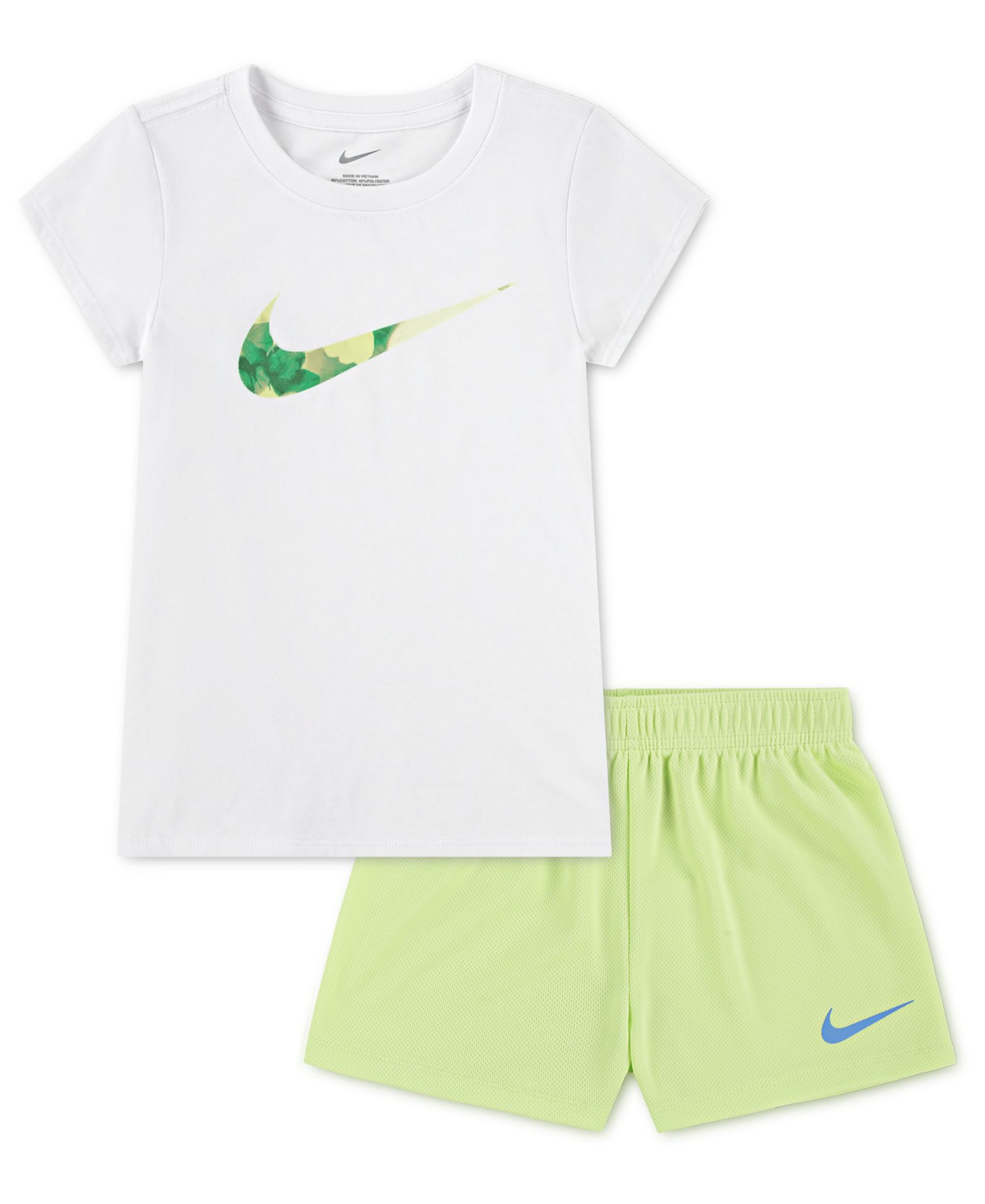 Детский комплект Nike 4-6X Move with Nature: футболка с круглым вырезом и сетчатые шорты, набор из 2 предметов