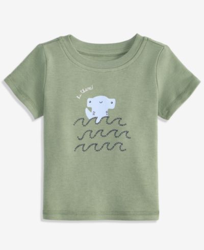 Детская футболка First Impressions Baby Boys' (0-24) Mix & Match Shark-Graphic