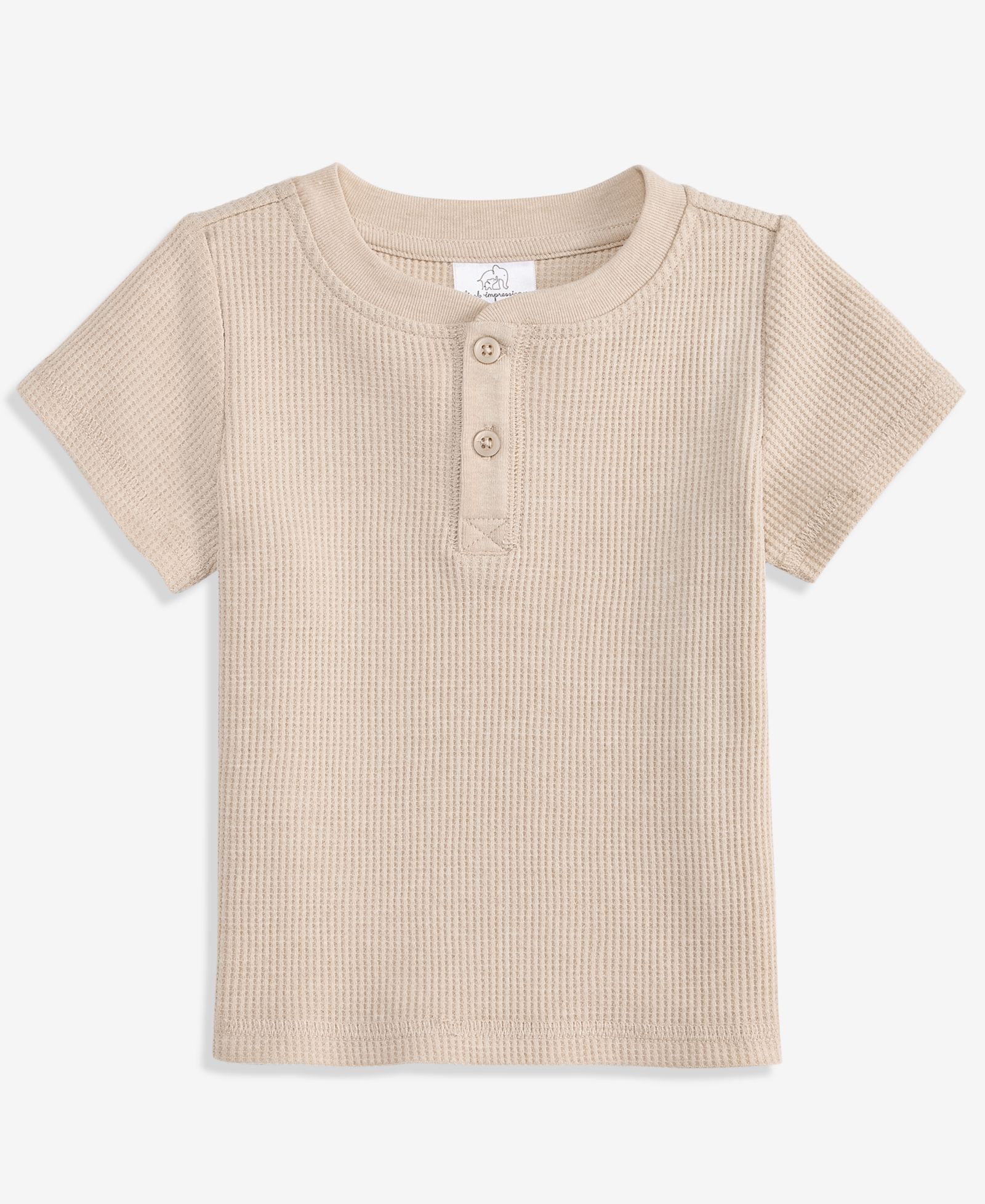 Детская футболка Henley First Impressions Mix & Match Solid Waffle