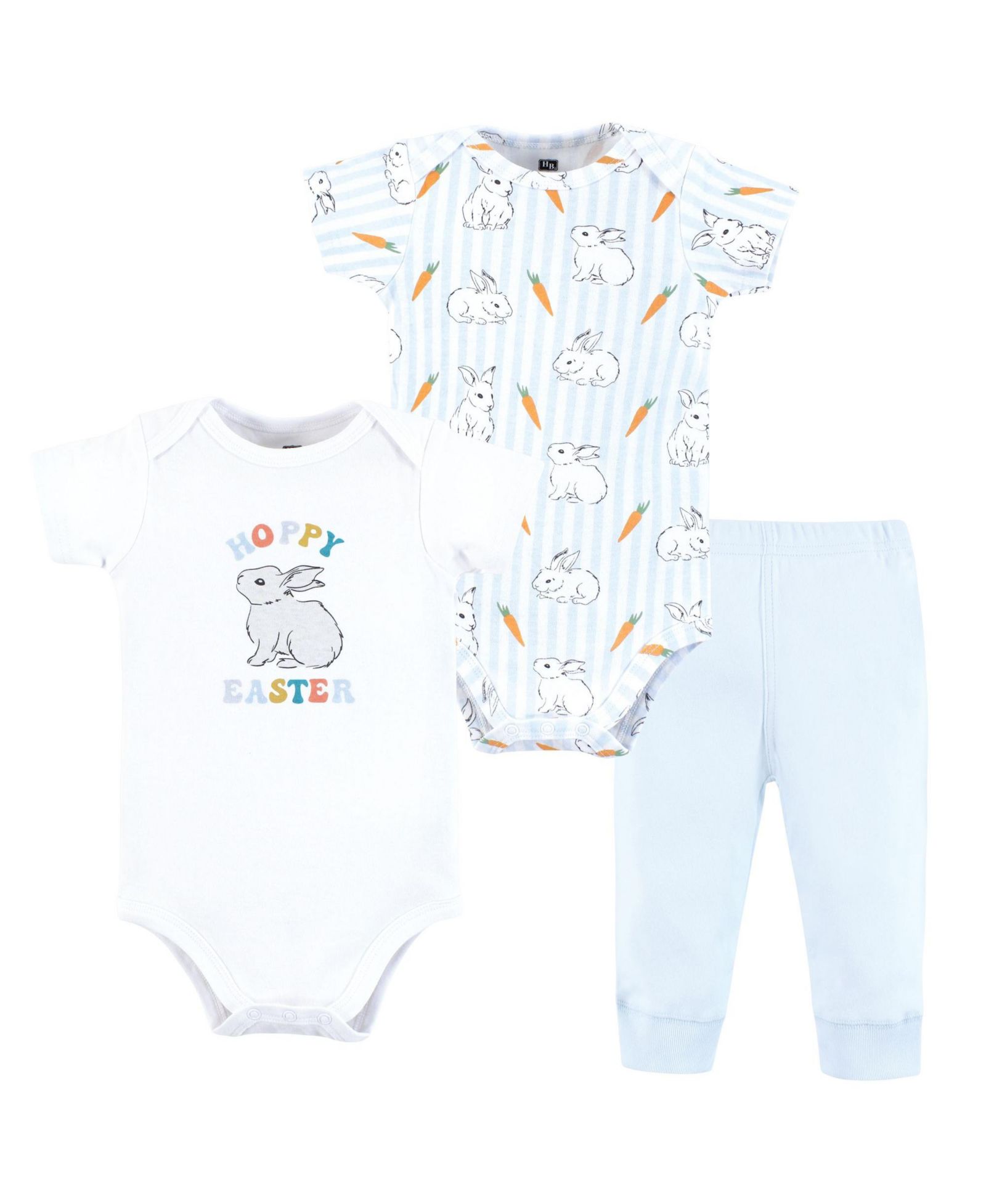 Комплект из двух боди и брюк Hudson Baby Unisex для мальчиков