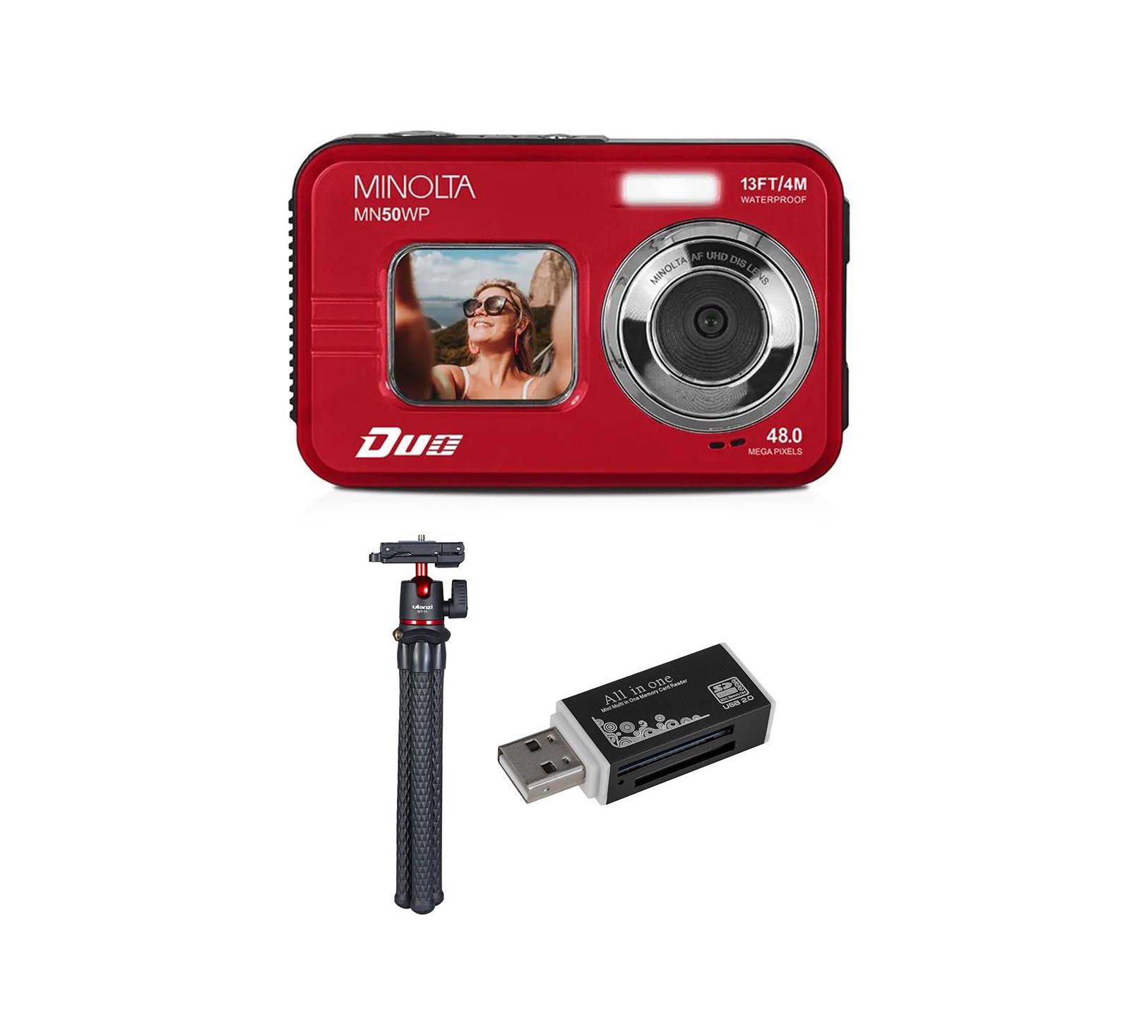 Minolta Цифровая водонепроницаемая камера Duo MN50WP с комплектом аксессуаров