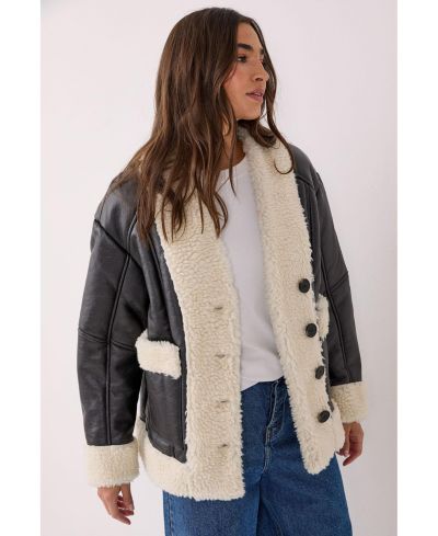 Куртка Nasty Gal Women's Borg Bonded 80s Aviator