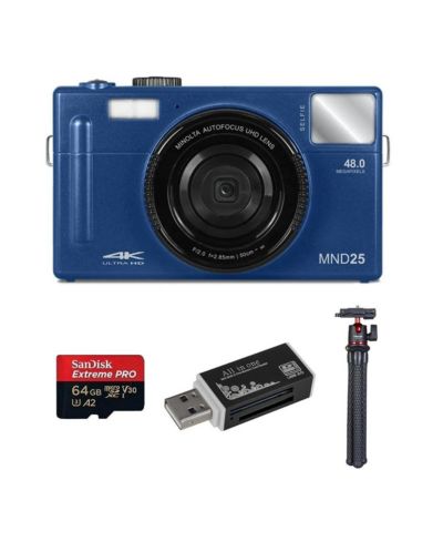 Minolta MND25 48MP 4K Ultra HD Digital Camera with Wi-Fi
