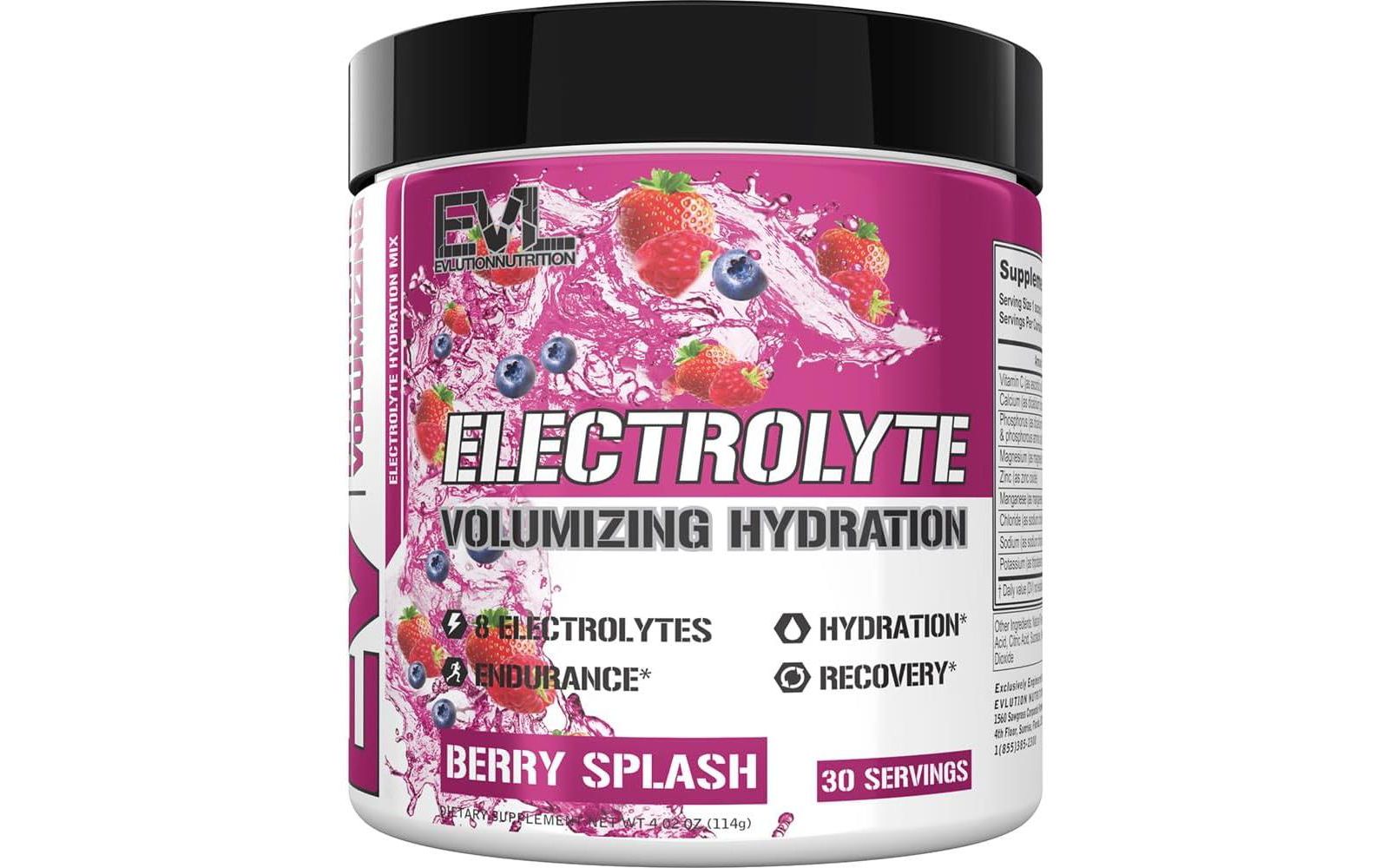 EVL Ultimate Electrolytes Powder Hydration - с ключевыми электролитами и антиоксидантами - без глютена, подходит для кето-диеты