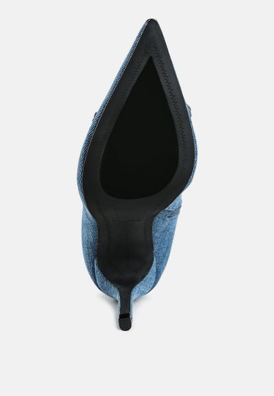 Женские ботильоны Rag and Co Milda Denim Stiletto