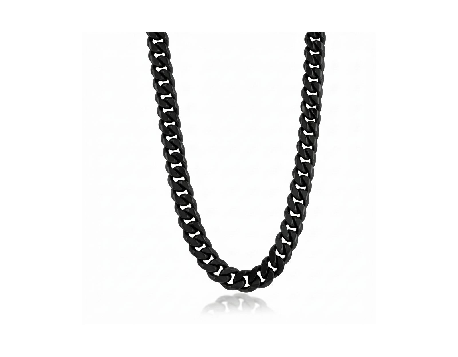 Ожерелье Metallo Stainless Steel, Black Plated Cuban Chain